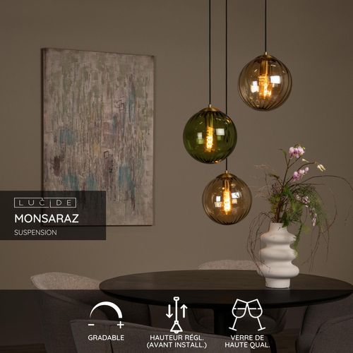 Monsaraz Suspension - Vert - 3xe27