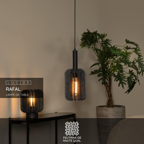 Rafal Lampe De Table - Gris - 1xe27