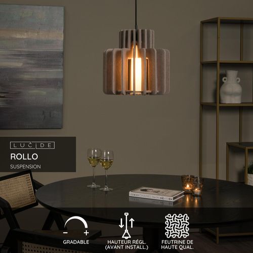Rollo Suspension - Taupe - 1xe27