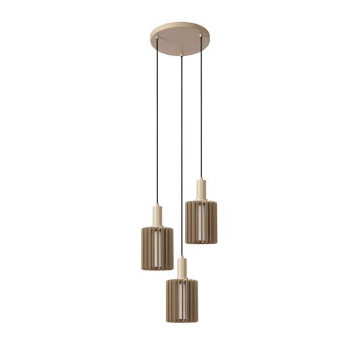 Lambres Suspension - Taupe - 3xe27