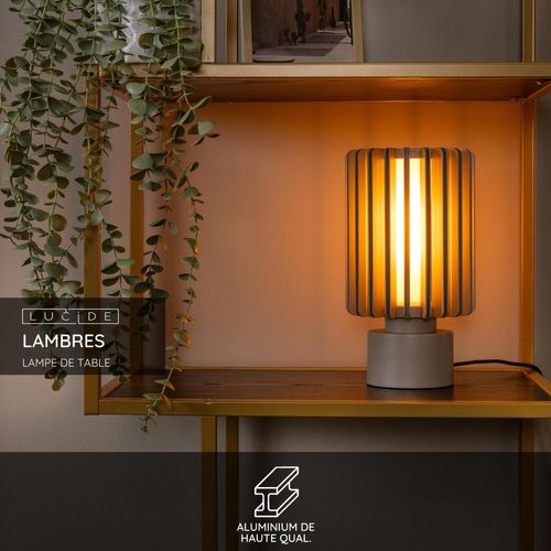Lambres Lampe De Table - Taupe - 1xe27