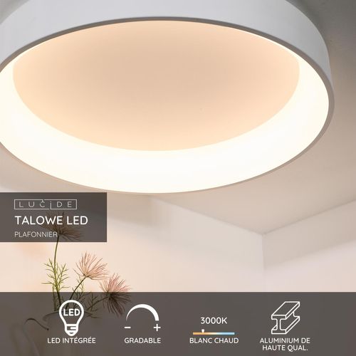 Talowe LED Plafonnier - Blanc - LED Intégré