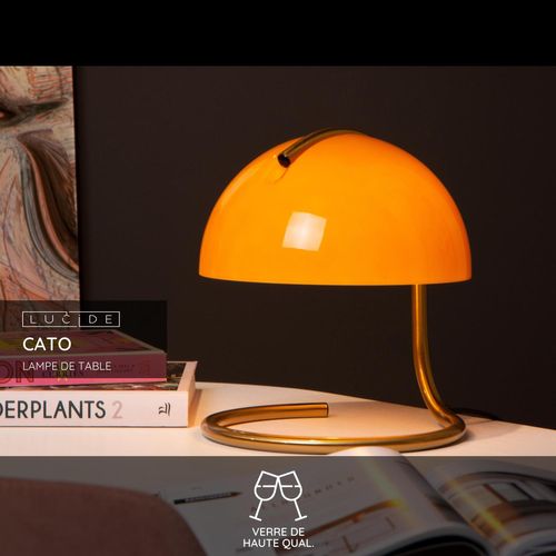 Cato Lampe De Table - Orange - 1xe27