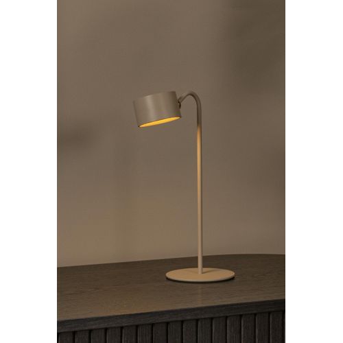 Jolan Lampe De Bureau - Taupe - LED Intégré