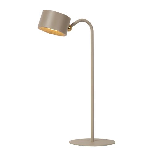 Jolan Lampe De Bureau - Taupe - LED Intégré