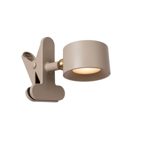 Jolan Lampe De Bureau - Taupe - LED Intégré