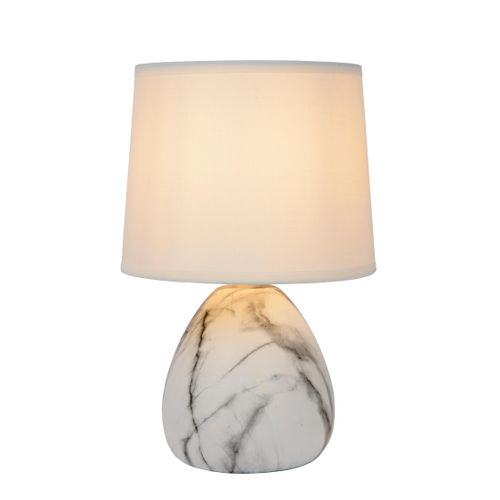 Marmo Lampe De Table - Blanc - 1xe14