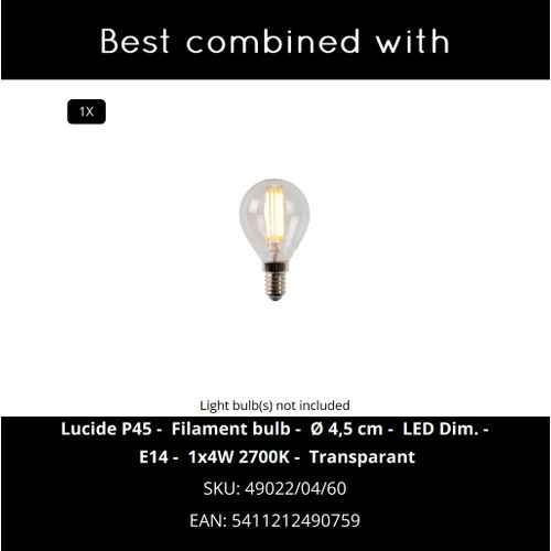 Marmo Lampe De Table - Blanc - 1xe14