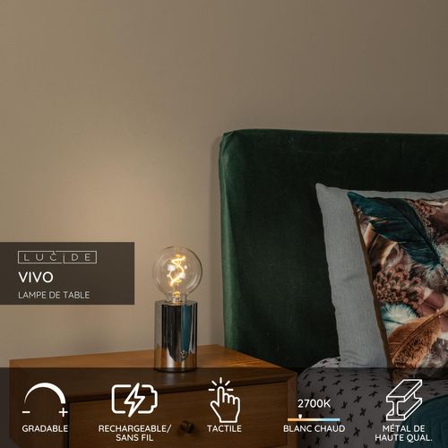 Vivo Lampe De Table - Chrome - 1xe27