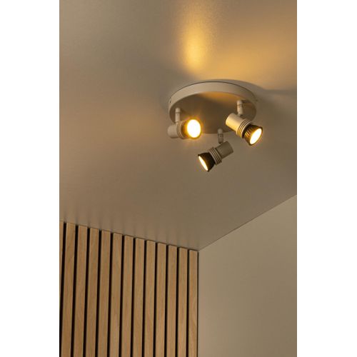 Kianti Spot Plafond - Taupe - 3xgu10