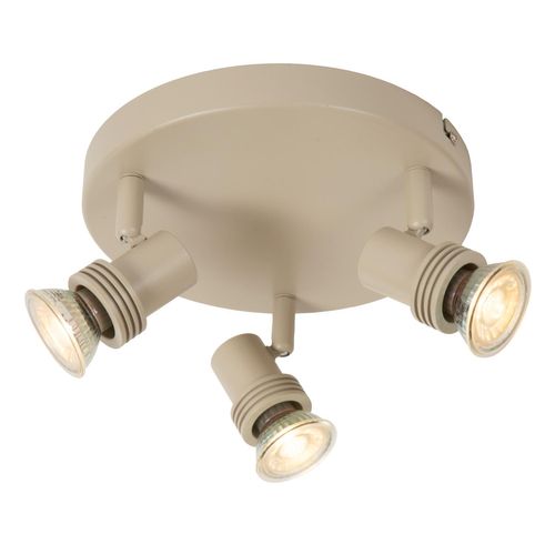 Kianti Spot Plafond - Taupe - 3xgu10