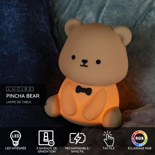 Pincha Bear Lampe De Table - Brun - LED Intégré