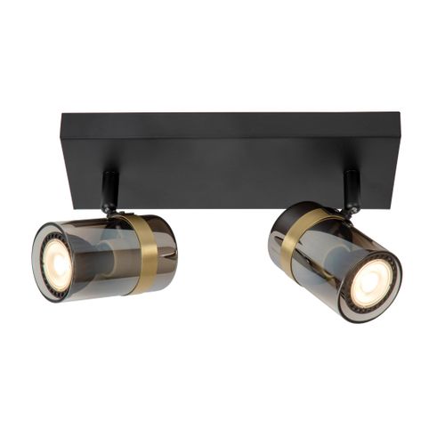 Upton Spot Plafond - Fumé - 2xgu10