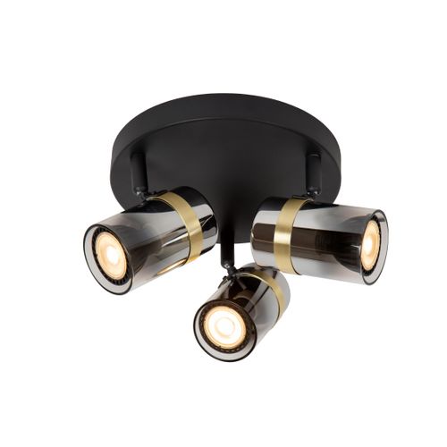 Upton Spot Plafond - Fumé - 3xgu10