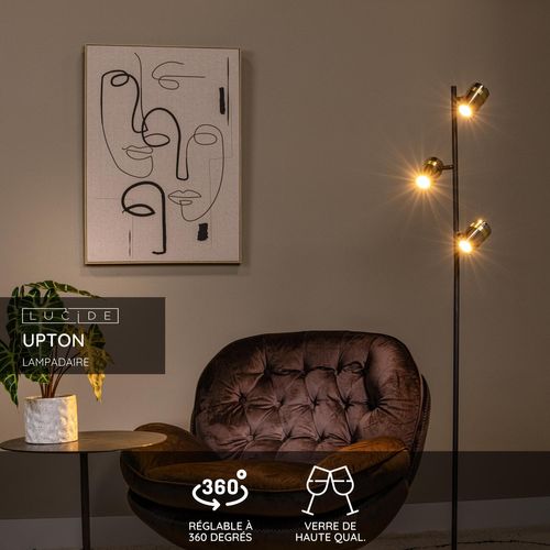 Upton Lampadaire - Fumé - 3xgu10