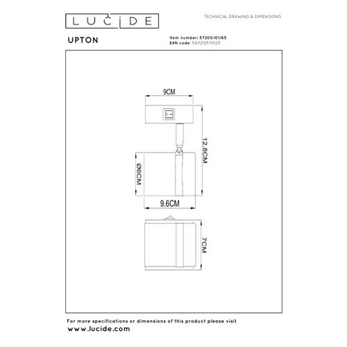 Upton Applique Murale - Fumé - 1xgu10