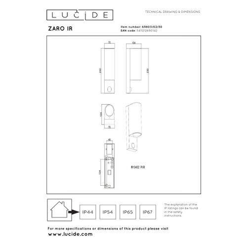 Zaro Spot Mural - Noir - 2xgu10
