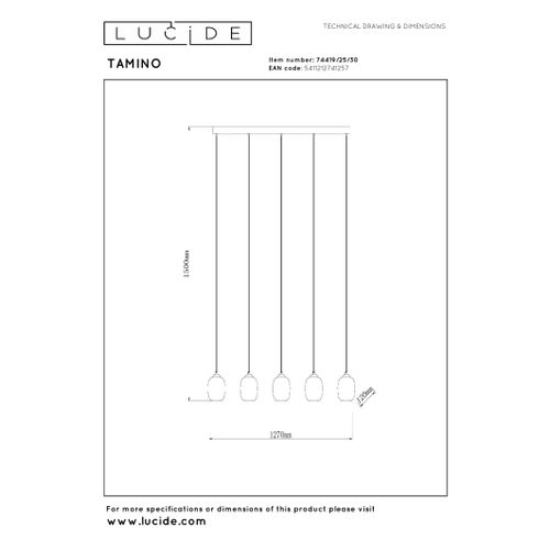 Tamino Suspension - Noir - LED Intégré