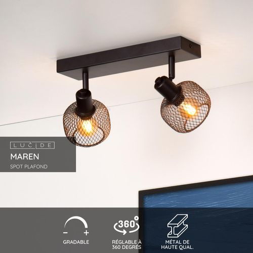 Maren Spot Plafond - Noir - 2xe14