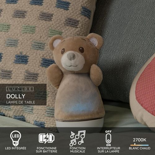 Dolly Lampe De Table - Brun - LED Intégré