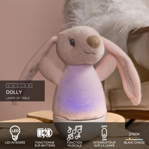 Dolly Lampe De Table - Rose - LED Intégré