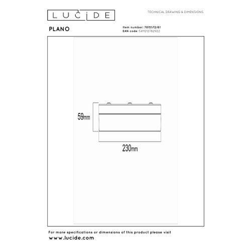 Plano Plafonnier - Opalin - LED Intégré