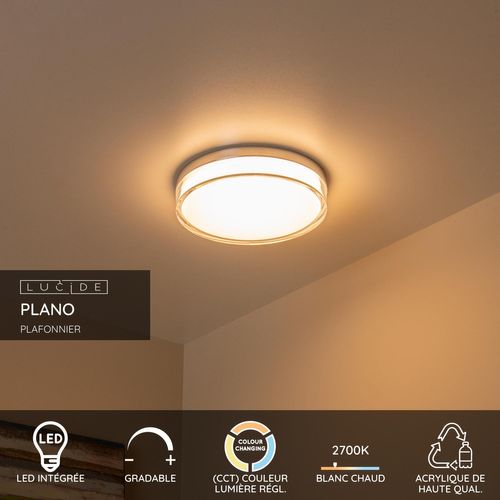 Plano Plafonnier - Opalin - LED Intégré