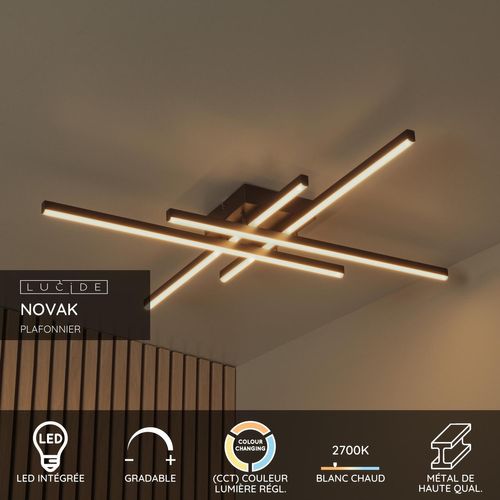 Novak Plafonnier - Noir - LED Intégré