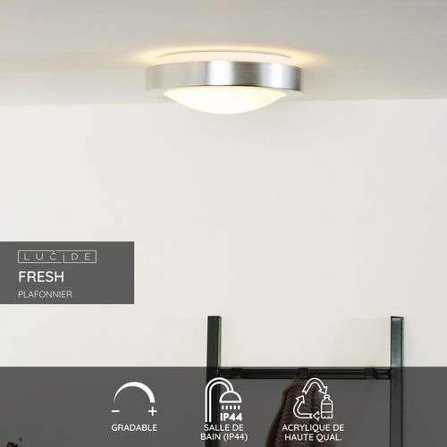 Fresh Plafonnier - Chrome Dépoli - 1xe27