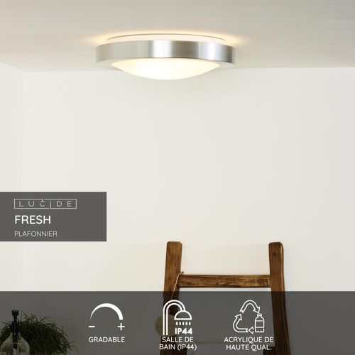 Fresh Plafonnier - Chrome Dépoli - 2xe27