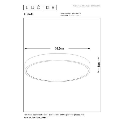 Unar Plafonnier - Or Mat / Laiton - LED Intégré
