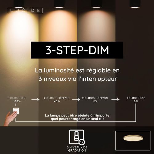 Unar Plafonnier - Or Mat / Laiton - LED Intégré