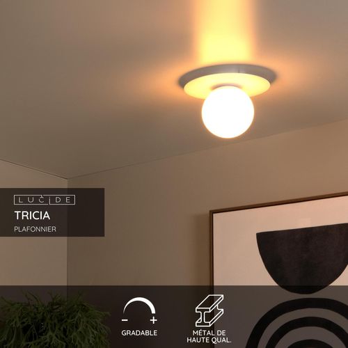 Tricia Plafonnier - Blanc - 1xe27