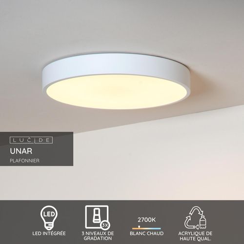 Unar Plafonnier - Blanc - LED Intégré