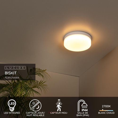 Biskit Plafonnier - Blanc - LED Intégré