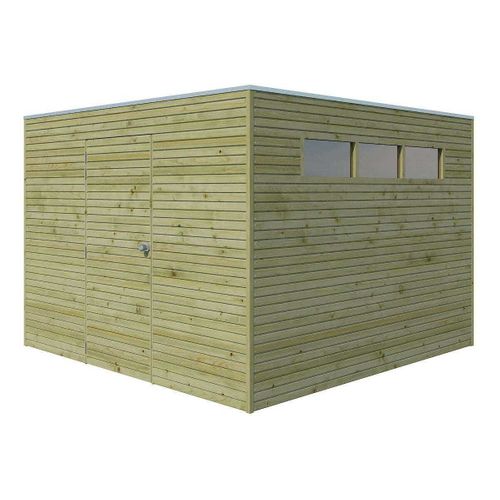 Abri De Jardin Traité 300 X 300 Cm Qube Abri Seul