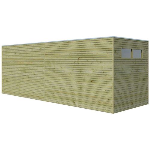 Abri De Jardin Traité 300 X 210 Cm Qube Abri Avec Extension 294 X 210 Cm