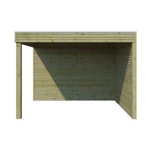 Abri De Jardin Traité 300 X 300 Cm Qube Abri Avec Extension 294 X 300 Cm