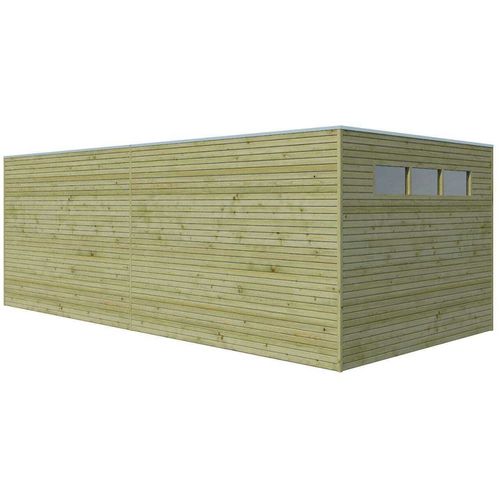 Abri De Jardin Traité 300 X 300 Cm Qube Abri Avec Extension 294 X 300 Cm