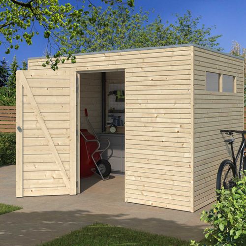 Abri De Jardin 300 X 210 Cm Qube Abri Seul