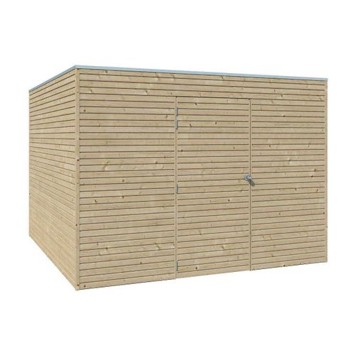 Abri De Jardin 300 X 300 Cm Qube Abri Seul