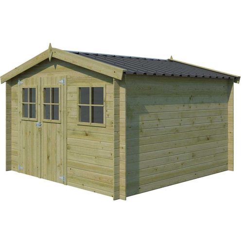 Abri De Jardin En Bois 7,35 M² Zurich 295 X 295 Cm (traité)