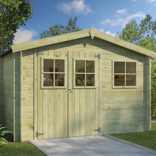Abri De Jardin En Bois 4,91 M² Zurich 295 X 205 Cm (traité)