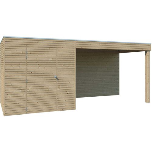Abri De Jardin 210 X 210 Cm Qube Abri Avec Extension
