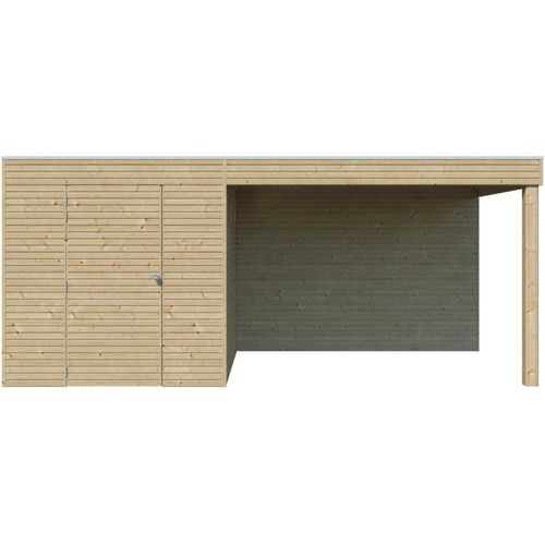 Abri De Jardin 210 X 210 Cm Qube Abri Avec Extension