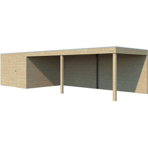 Abri De Jardin 300 X 300 Cm Qube Abri Avec Extension 593 X 300 Cm