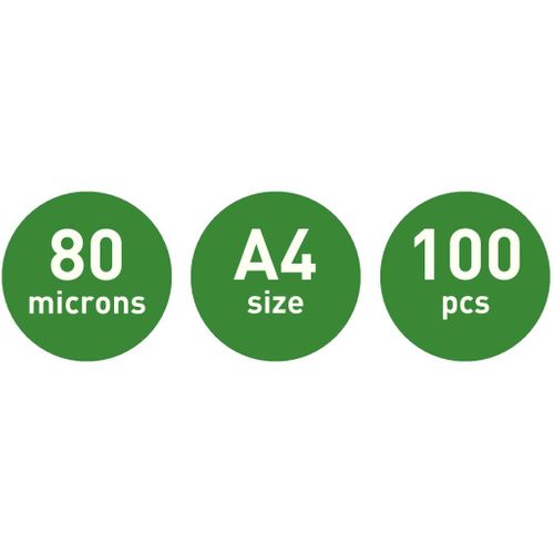 Pochettes De Plastification Auto-adhésives A4 100 PCs