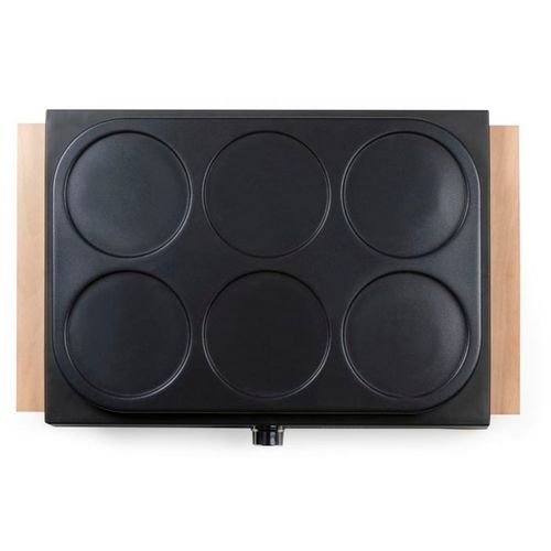 Crêpière Électrique Domo Do8717p 1000 W - 6 Pancakes D.11,5 Cm - Thermostat Réglable