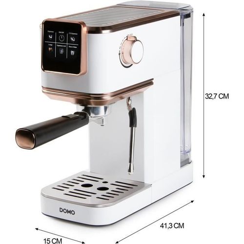 Machine à Expresso 3 En 1 - Do746k - 1350 W - 20 Bar - Blanc / Rose