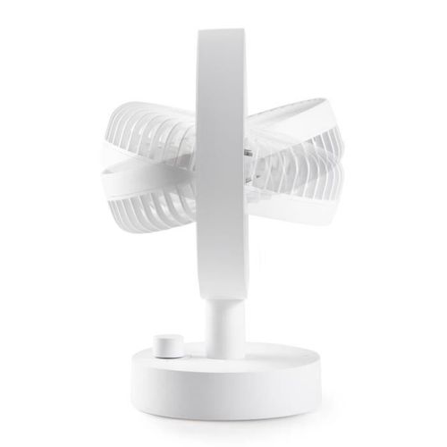 Ventilateur De Table - Li-ion Batt. 5v - Rechargeable USB - Diametre 15 Cm - 10 Vitesses